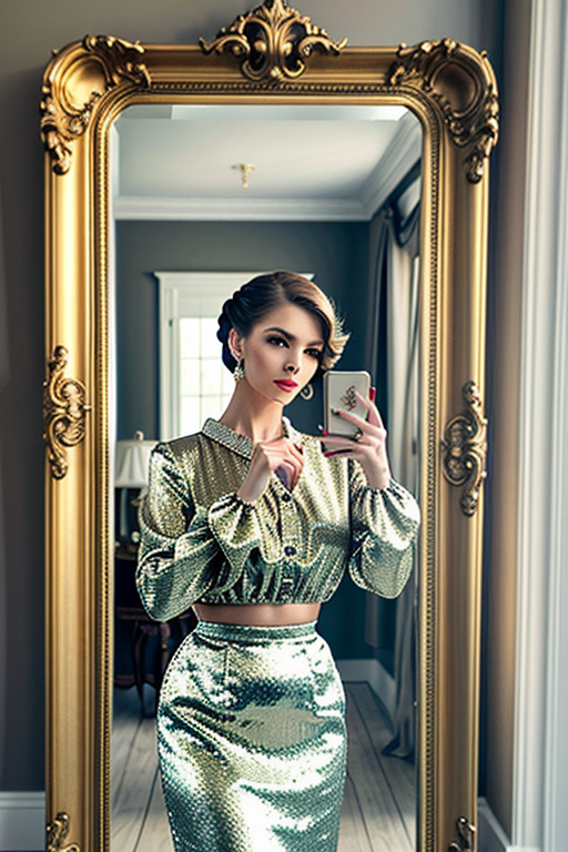 mirror pic girl black blur